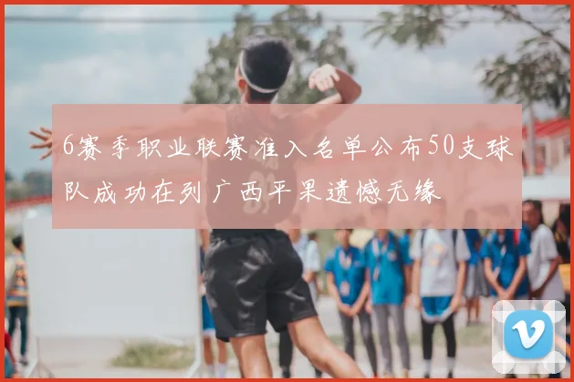 6赛季职业联赛准入名单公布50支球队成功在列广西平果遗憾无缘